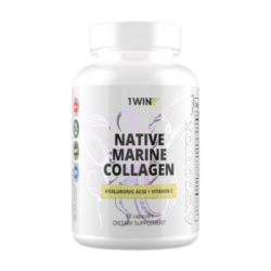 1WIN Нативный морской Коллаген+Гиалуроновая кислота+Витамин С / Native marine collagen+Hyaluronic Acid+Vitamine C капсулы массой 420 мг 60 шт