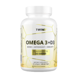 1WIN Омега-3+ D3 / Omega-3+ D3 капсулы массой 790 мг 60 шт 1WIN Омега-3+ D3 / Omega-3+ D3 капсулы массой 790 мг 60 шт