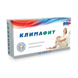 911 Климафит капсулы массой 0,6 г 30 шт 911 Климафит капсулы массой 0,6 г 30 шт