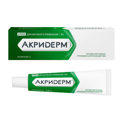 Акридерм крем для наружного применения 0,05 % 15 г 1 шт Акридерм крем для наружного применения 0,05 % 15 г 1 шт