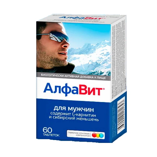 Алфавит для мужчин таблетки 60 шт Алфавит для мужчин таблетки 60 шт