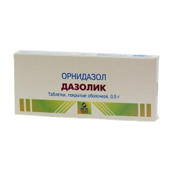 Дазолик таблетки покрыт.плен.об. 500 мг 10 шт Дазолик таблетки покрыт.плен.об. 500 мг 10 шт