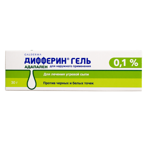Дифферин гель для наружного применения 0,1 % 30 г 1 шт Дифферин гель для наружного применения 0,1 % 30 г 1 шт