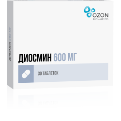 Диосмин таблетки покрыт.плен.об. 600 мг 30 шт