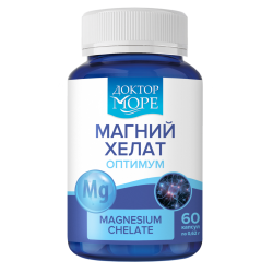 Доктор Море Магния хелат оптимум/Magnesium chelate optimum капсулы по 0,62 г 60 шт Доктор Море Магния хелат оптимум/Magnesium chelate optimum капсулы по 0,62 г 60 шт