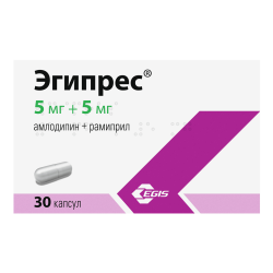 Эгипрес капсулы 5 мг+5 мг 30 шт Эгипрес капсулы 5 мг+5 мг 30 шт