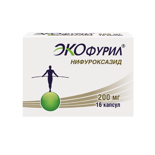 Экофурил капсулы 200 мг 16 шт Экофурил капсулы 200 мг 16 шт