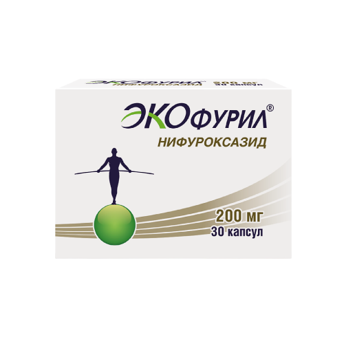 Экофурил капсулы 200 мг 30 шт Экофурил капсулы 200 мг 30 шт