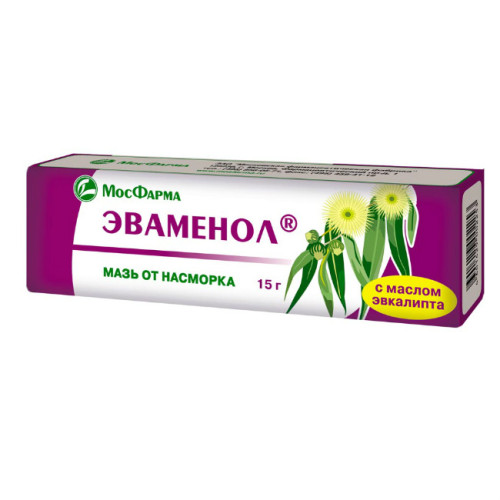 Эваменол мазь назальная 1%+1% туба 15 г 1 шт Эваменол мазь назальная 1%+1% туба 15 г 1 шт
