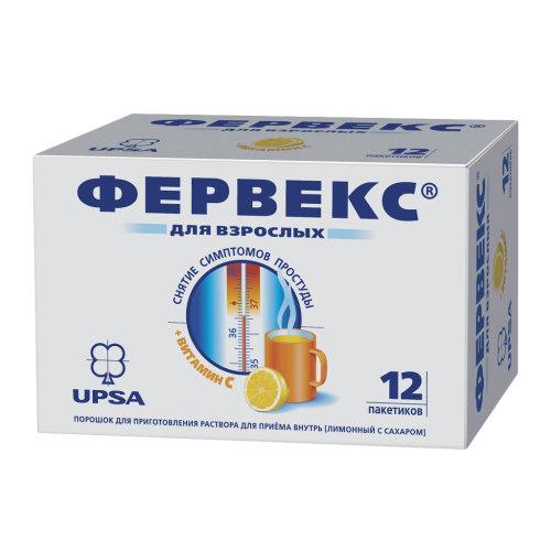 Фервекс порошок д/приг раствора д/приема внутрь лимон с сахаром пак 12 шт Фервекс порошок д/приг раствора д/приема внутрь лимон с сахаром пак 12 шт