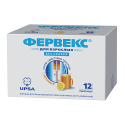 Фервекс порошок д/приг раствора для приема внутрь 500 мг+25 мг+200 мг лимон без сахара пакетики 12 шт Фервекс порошок д/приг раствора для приема внутрь 500 мг+25 мг+200 мг лимон без сахара пакетики 12 шт