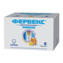 Фервекс порошок д/приг раствора для приема внутрь 500 мг+25 мг+200 мг лимон без сахара пакетики 8 шт Фервекс порошок д/приг раствора для приема внутрь 500 мг+25 мг+200 мг лимон без сахара пакетики 8 шт