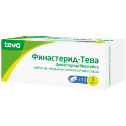 Финастерид-Тева таблетки покрыт.плен.об. 5 мг 30 шт Финастерид-Тева таблетки покрыт.плен.об. 5 мг 30 шт