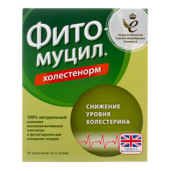 Фитомуцил Холестенорм пакетики по 5 г 30 шт Фитомуцил Холестенорм пакетики по 5 г 30 шт