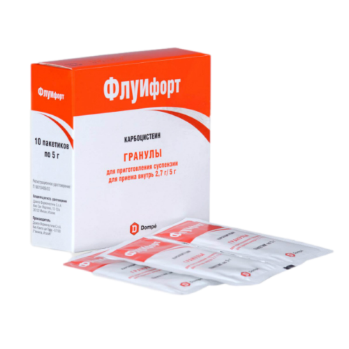 Флуифорт гранулы д/приг раствора для приема внутрь 2,7 г/5 г пакеты 5 г 10 шт Флуифорт гранулы д/приг раствора для приема внутрь 2,7 г/5 г пакеты 5 г 10 шт