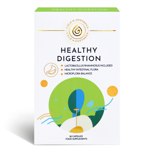 Gold'n Apotheka Healthy Digestion Лактобактерии и витамины (Lactobacillus& Vitamins) капсулы массой 600 мг 20 шт