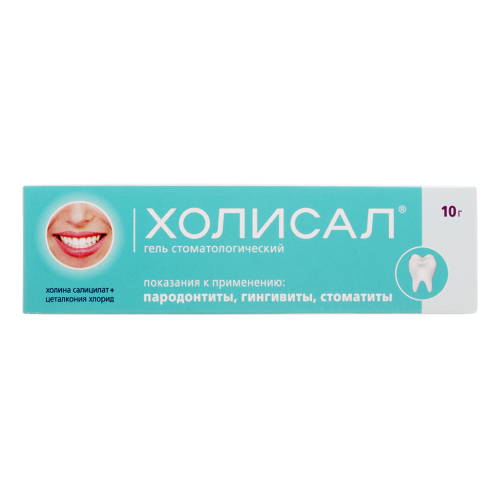 Холисал гель стоматологический 10 г 1 шт Холисал гель стоматологический 10 г 1 шт