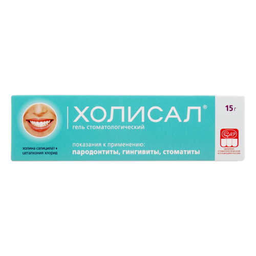 Холисал гель стоматологический 15 г 1 шт Холисал гель стоматологический 15 г 1 шт