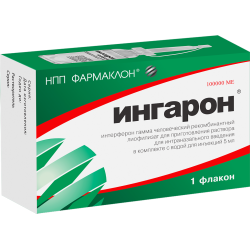 Ингарон лиофилизат д/приг раствора для интраназального введ 100000 ме 1 шт