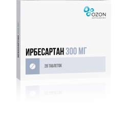 Ирбесартан таблетки покрыт.плен.об. 300 мг 28 шт