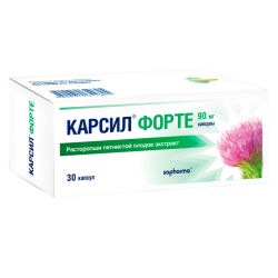 Карсил Форте капсулы 90 мг 30 шт Карсил Форте капсулы 90 мг 30 шт