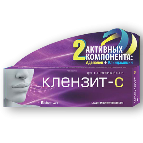 Клензит-С гель для наружного применения 30 г 1 шт Клензит-С гель для наружного применения 30 г 1 шт