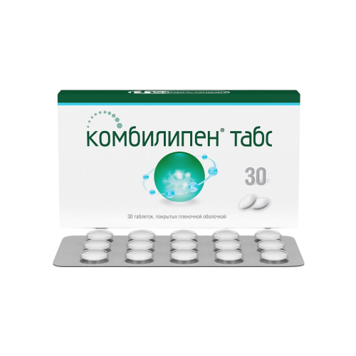 Комбилипен табс таблетки покрыт.плен.об. 30 шт Комбилипен табс таблетки покрыт.плен.об. 30 шт