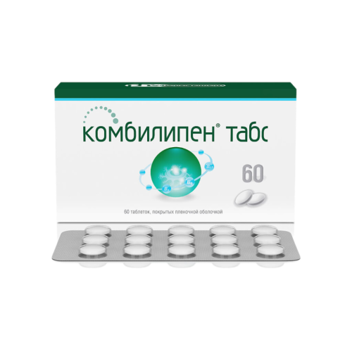 Комбилипен табс таблетки покрыт.плен.об. 60 шт Комбилипен табс таблетки покрыт.плен.об. 60 шт