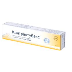 Контрактубекс гель для наружного применения 20 г 1 шт Контрактубекс гель для наружного применения 20 г 1 шт