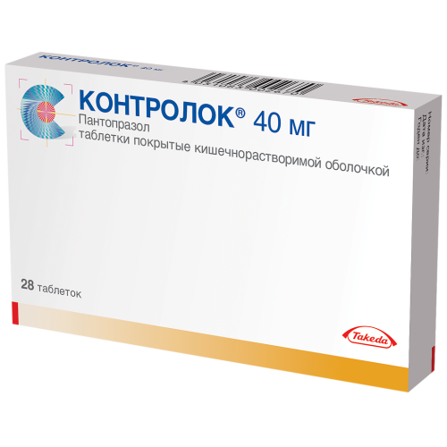 Контролок таблетки кишечнорастворимые покрыт.плен.об. 40 мг 28 шт