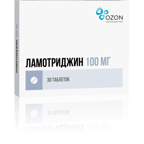 Ламотриджин таблетки 100 мг 30 шт