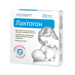 Леовит Лактогон таблетки массой 0,55 г 20 шт Леовит Лактогон таблетки массой 0,55 г 20 шт