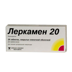 Леркамен 20 таблетки покрыт.плен.об. 20 мг 28 шт
