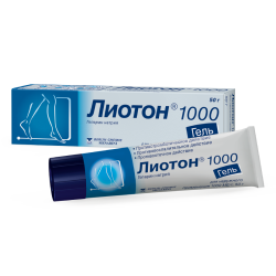 Лиотон 1000 гель для наружного применения 1000 ме/г 50 г 1 шт Лиотон 1000 гель для наружного применения 1000 ме/г 50 г 1 шт