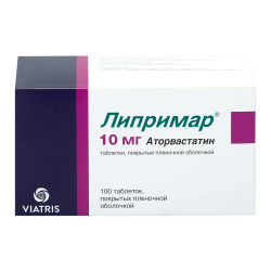 Липримар таблетки покрыт.плен.об. 10 мг 100 шт Липримар таблетки покрыт.плен.об. 10 мг 100 шт