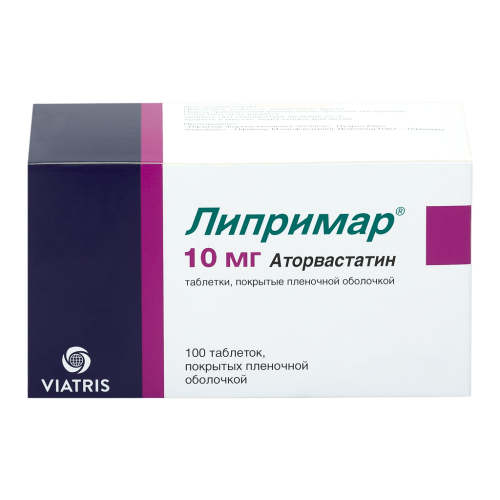 Липримар таблетки покрыт.плен.об. 10 мг 100 шт