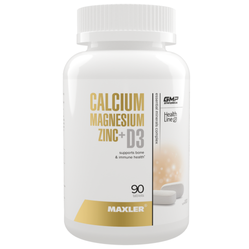 Maxler Кальций Магний Цинк+D3/Calcium Magnesium Zinc+D3 таблетки по 1,55 г 90 шт