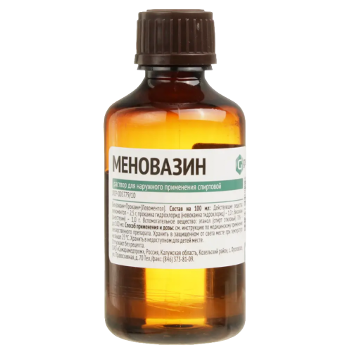 Меновазин раствор для наружного применения спиртовой 40 мл 1 шт Меновазин раствор для наружного применения спиртовой 40 мл 1 шт