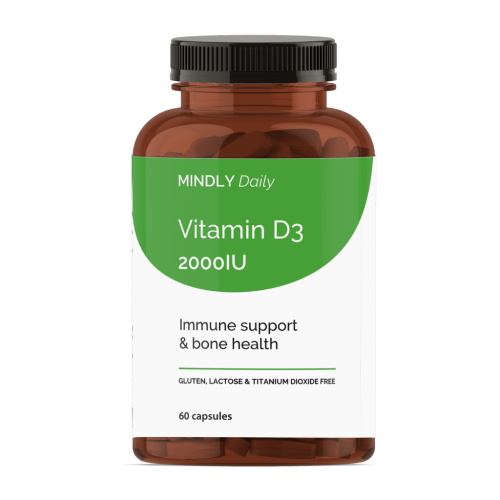 MINDLY Daily Витамин D3 2000 МЕ/Vitamin D3 2000IU мягкие желатиновые капсулы массой 720 мг 60 шт