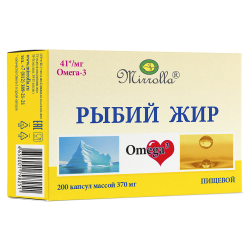Mirrolla Рыбий жир пищевой капсулы массой 370 мг 200 шт Mirrolla Рыбий жир пищевой капсулы массой 370 мг 200 шт