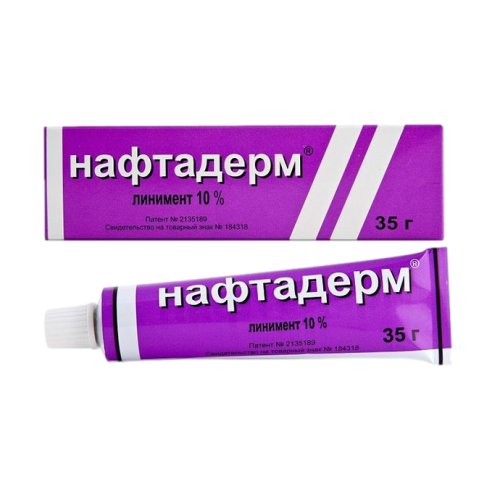 Нафтадерм линимент 10 % 35 г 1 шт Нафтадерм линимент 10 % 35 г 1 шт