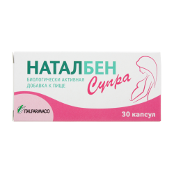 Наталбен Супра капсулы массой 829 мг 30 шт Наталбен Супра капсулы массой 829 мг 30 шт