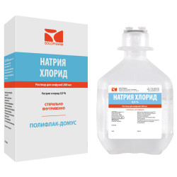 Натрия хлорид-СОЛОфарм Домус раствор для инфузий 0,9 % 200 мл фл 1 шт Натрия хлорид-СОЛОфарм Домус раствор для инфузий 0,9 % 200 мл фл 1 шт