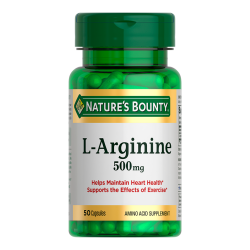 Nature's Bounty L-Аргинин 500 мг капсулы массой 616 мг 50 шт Nature's Bounty L-Аргинин 500 мг капсулы массой 616 мг 50 шт