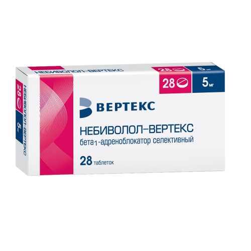 Небиволол-Вертекс таблетки 5 мг 28 шт