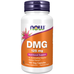 Now DMG ДМГ (Диметилглицин) 125 мг капсулы массой 500 мг 100 шт Now DMG ДМГ (Диметилглицин) 125 мг капсулы массой 500 мг 100 шт
