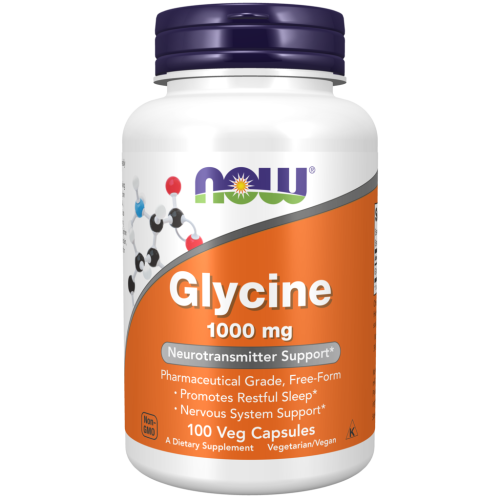 Now Glycine Глицин (Глицинон) 1000 мг капсулы массой 1214 мг 100 шт