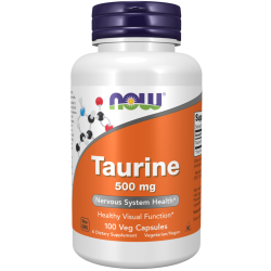 Now Taurine Таурин 500 мг капсулы массой 747 мг 100 шт Now Taurine Таурин 500 мг капсулы массой 747 мг 100 шт