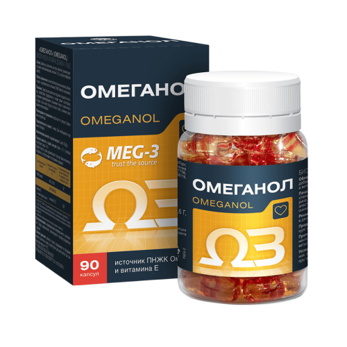 Омеганол капсулы массой 0,6 г 90 шт