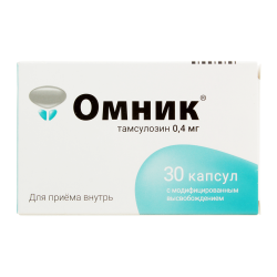 Омник капсулы с модифицированным высвобождением 0,4 мг 30 шт Омник капсулы с модифицированным высвобождением 0,4 мг 30 шт